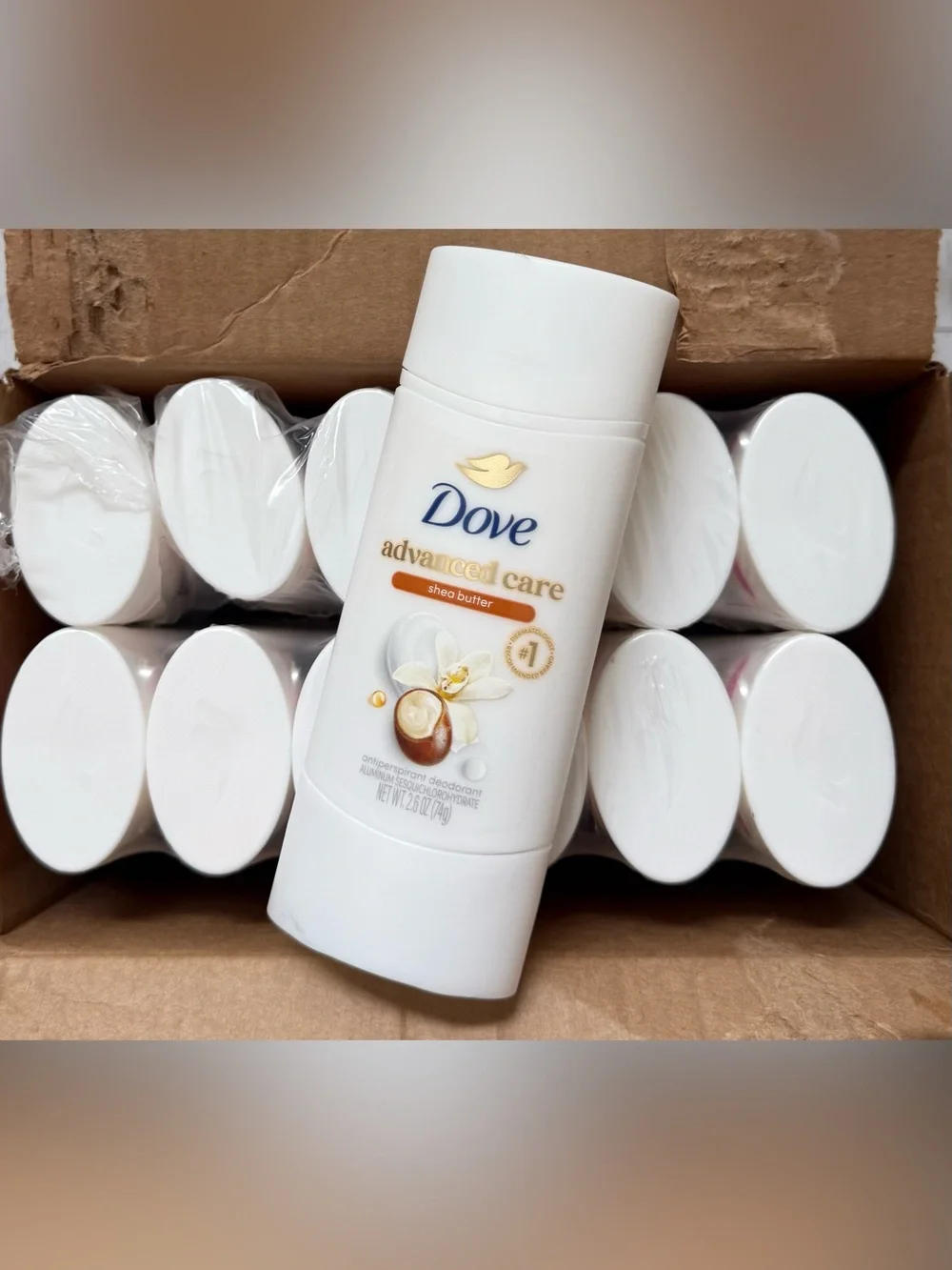 🔥BULK BUY🔥Dove Advanced Care Shea Butter Antiperspirant Deodorant -PACK OF 12